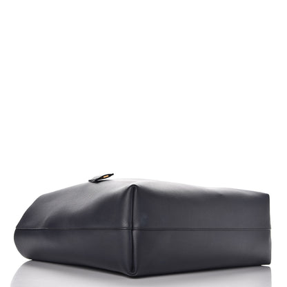 Saint Laurent Calfskin Large Shopping Tote Deep Marine 5 of 14