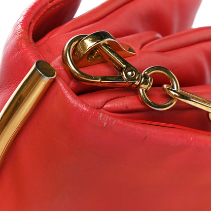 Miu Miu Nappa Shoulder Bag With Chain Red 20 of 20