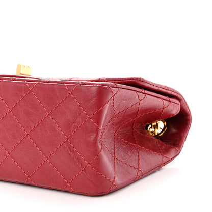 Chanel Aged Calfskin Quilted 2.55 Reissue Mini Flap Red 10 of 11