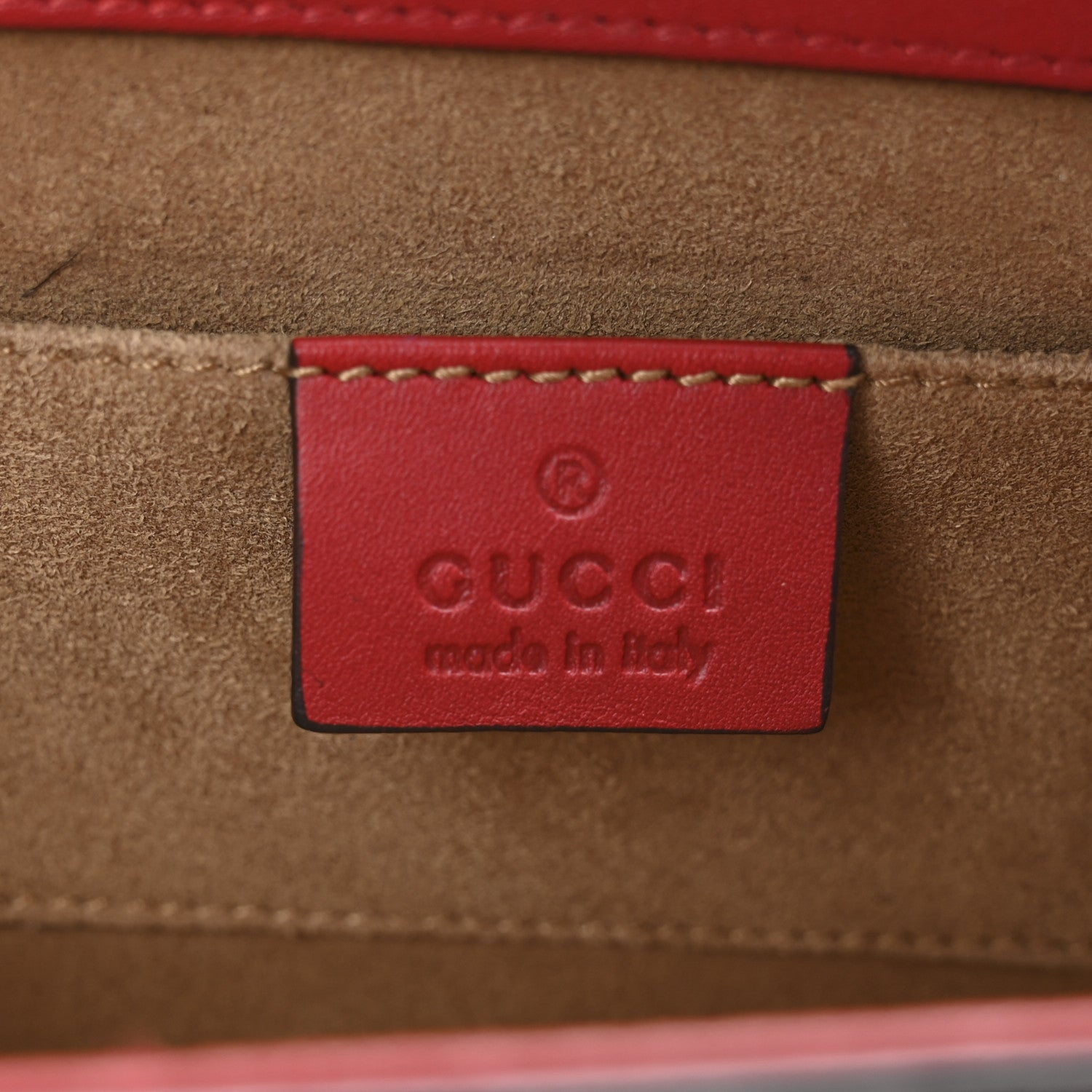 Gucci GG Supreme Monogram Calfskin Small Padlock Shoulder Bag Beige Hibiscus Red New Rosette 6 of 10