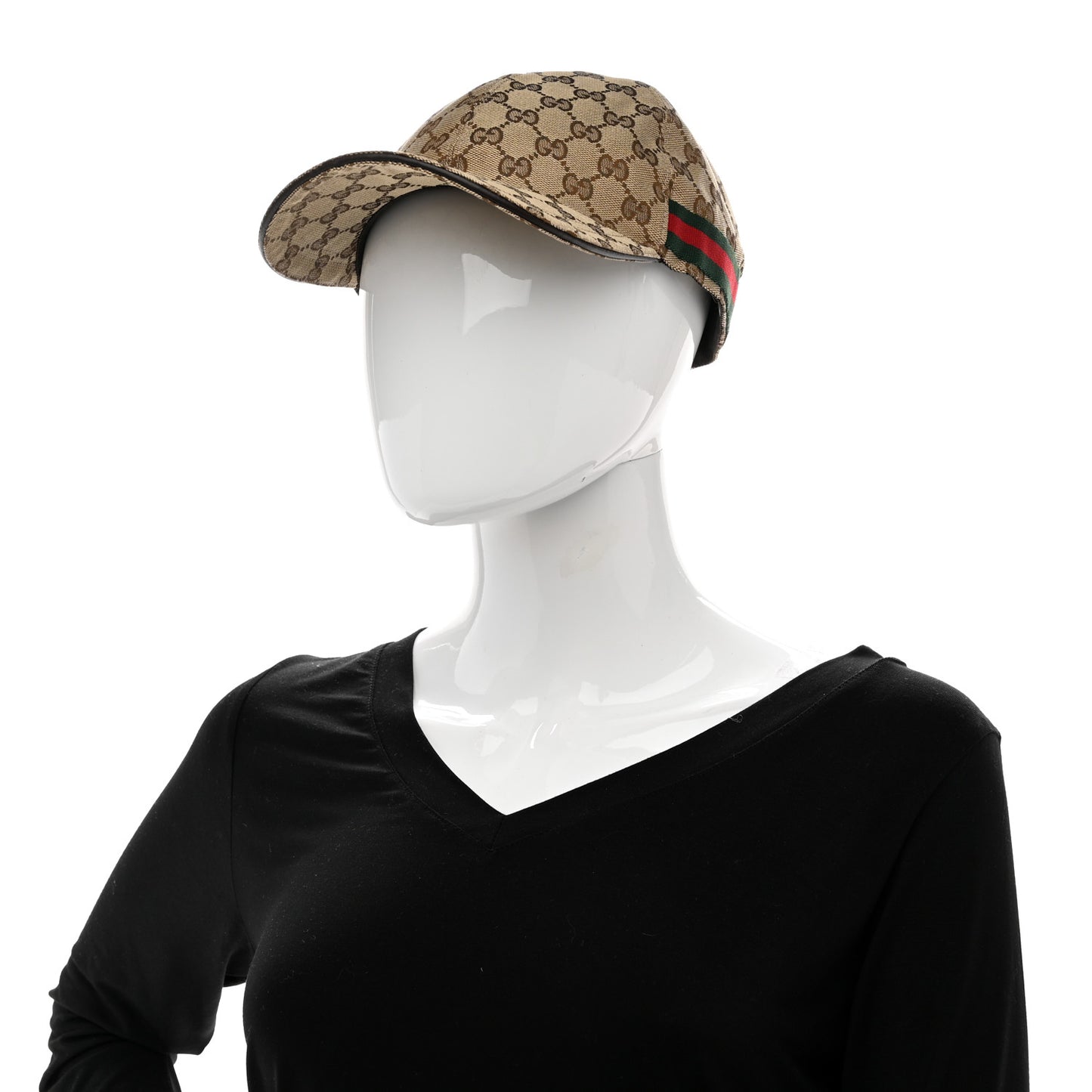 Monogram Web Baseball Hat M Beige Cocoa
