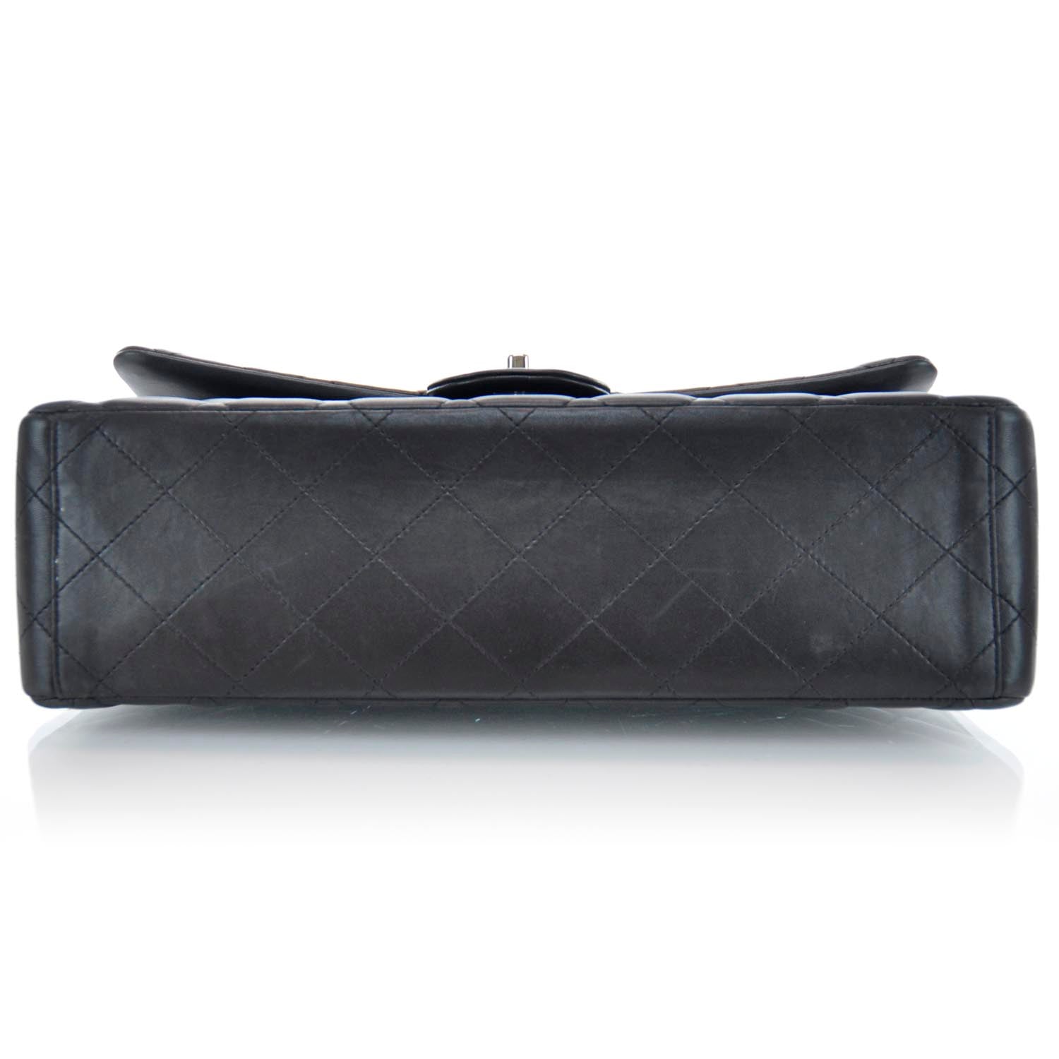 Chanel Lambskin Quilted Maxi Double Flap Black 5 of 11