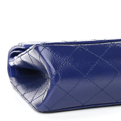 Chanel Patent Caviar Quilted 2.55 Reissue 227 Flap Royal Blue 9 of 10