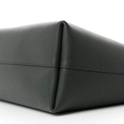 Saint Laurent Calfskin Large Shopping Tote Dark Green 10 of 12