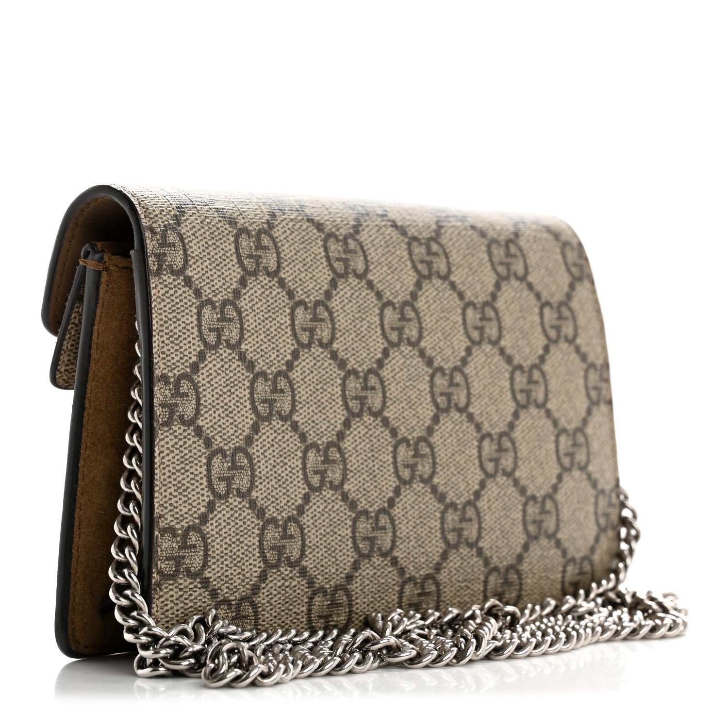 Gucci GG Supreme Monogram Super Mini Dionysus Shoulder Bag Taupe 3 of 13