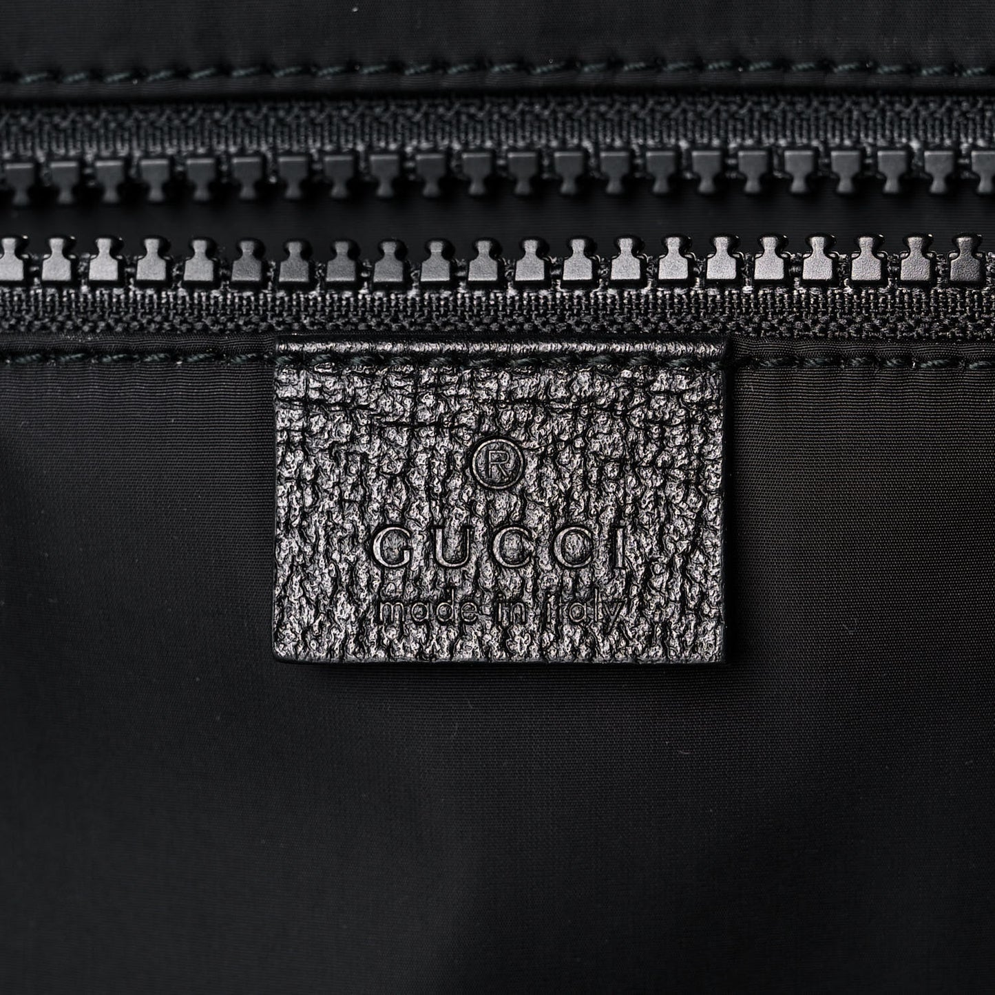 Nylon Twill 80s Logo Patch Backpack Black