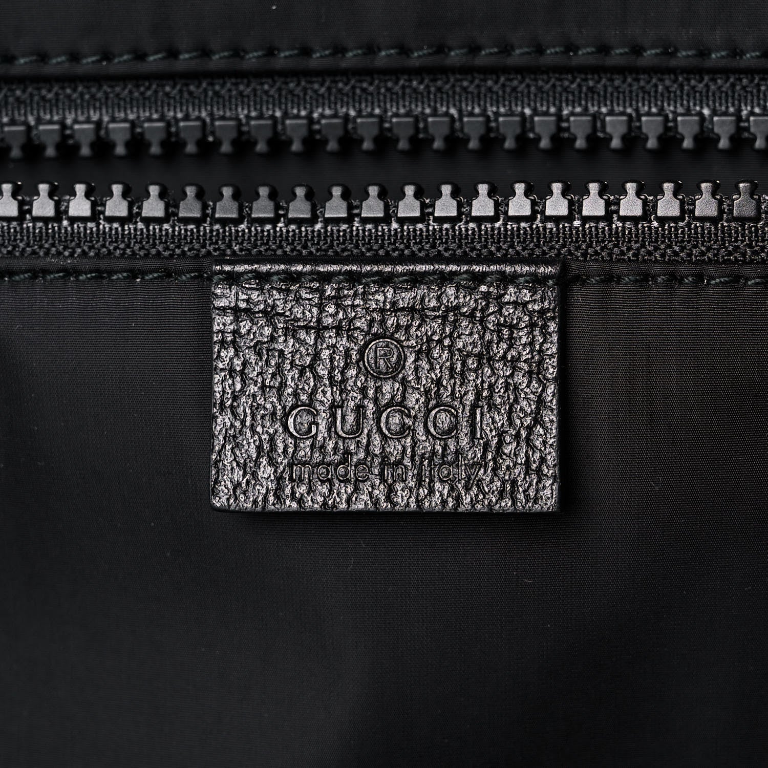 Gucci Nylon Twill 80s Logo Patch Backpack Black 6 of 14