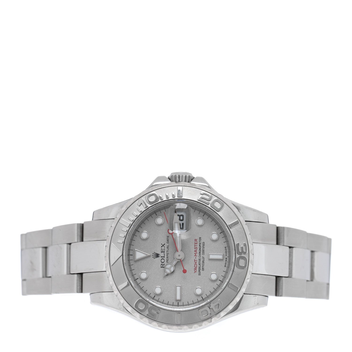 Rolex Stainless Steel Platinum 29mm Yacht-Master Watch Silver 169622 2 of 5