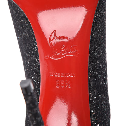 Christian Louboutin Glitter Resille Pigalle Follies 100 Pumps 36.5 Black 6 of 8