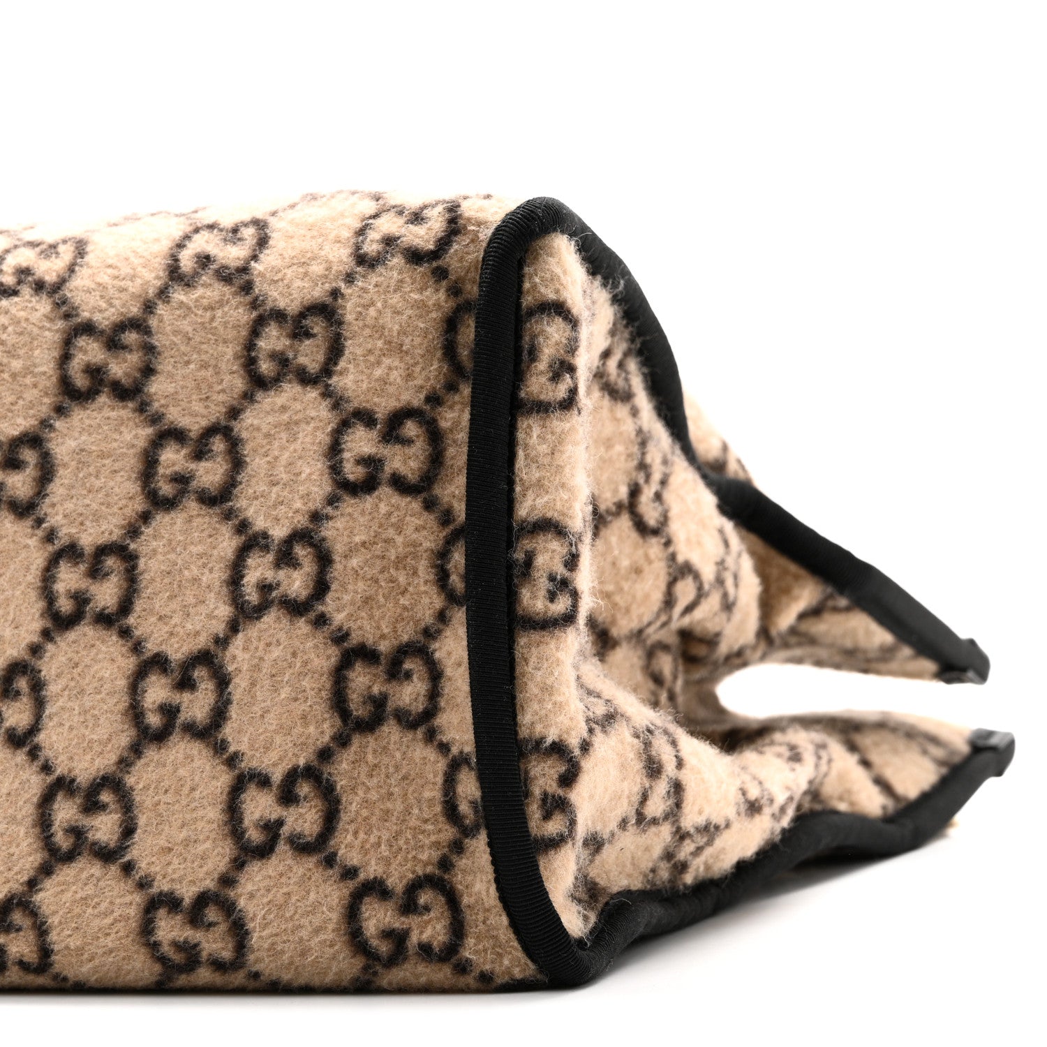 Gucci Covered Wool GG Monogram Large Tote Bag Beige Ebony 10 of 10