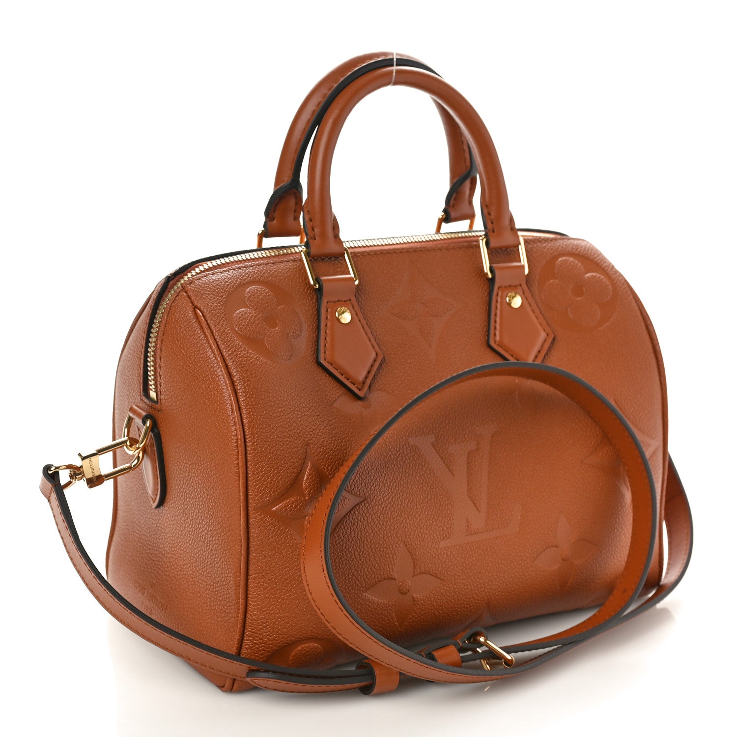 Louis Vuitton Empreinte Monogram Giant Speedy Bandouliere 25 Cognac 3 of 10