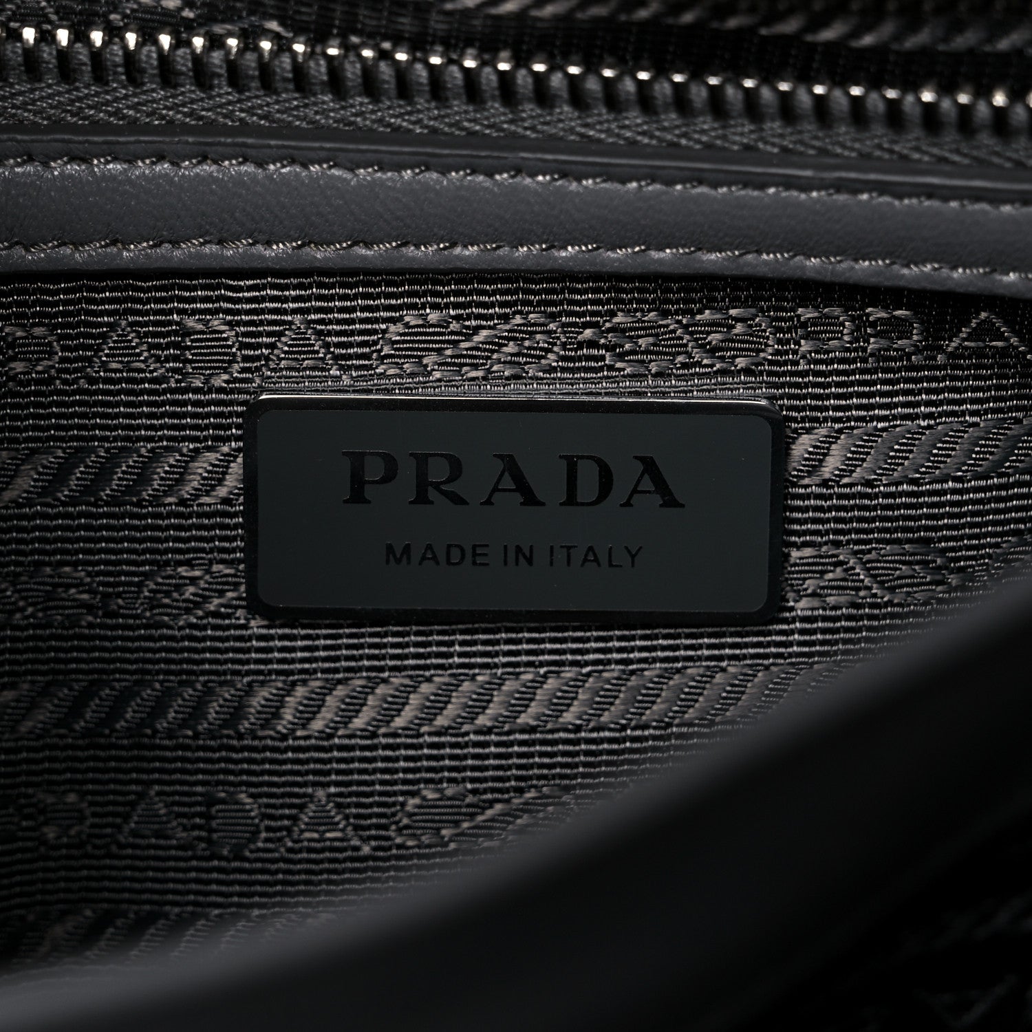 Prada Nappa Triangle Stitched Large Spectrum Bag Marmo 6 of 9