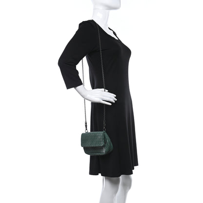 Bottega Veneta Nappa Intrecciato Mini Chain Messenger Green 2 of 10