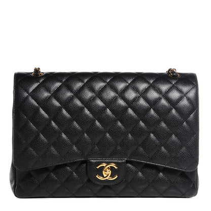 Chanel Caviar Quilted Maxi Double Flap Black 1 of 10
