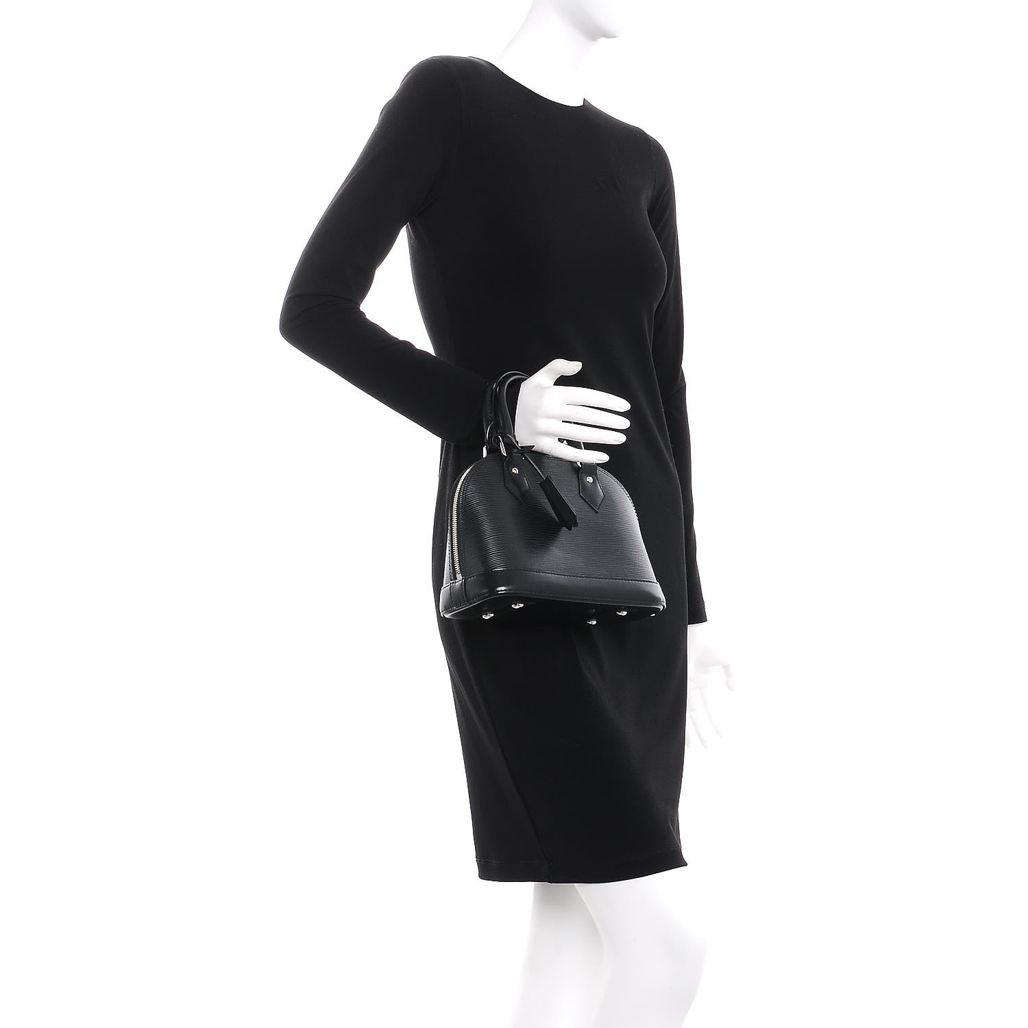 Louis Vuitton Epi Alma BB Black 3 of 7