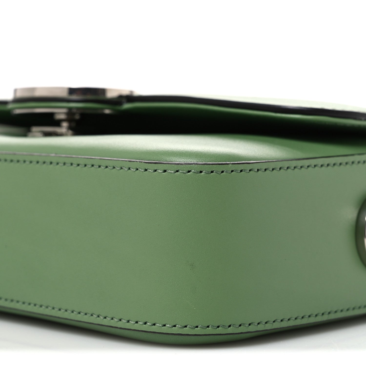Gucci Senna Calfskin Petite GG Top Handle Shoulder Bag Green Soil Grass 10 of 10