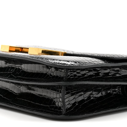 Hermes Shiny Porosus Crocodile Constance 24 Black 10 of 13