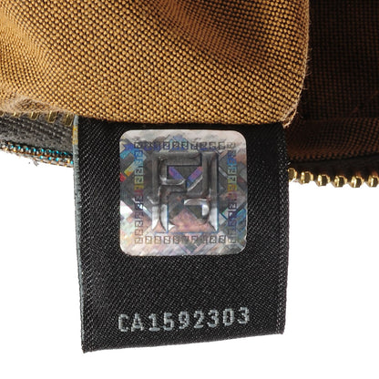 Fendi Metallic Zucchino Canvas Small Forever Crossbody Platinum Light Blue 8 of 8