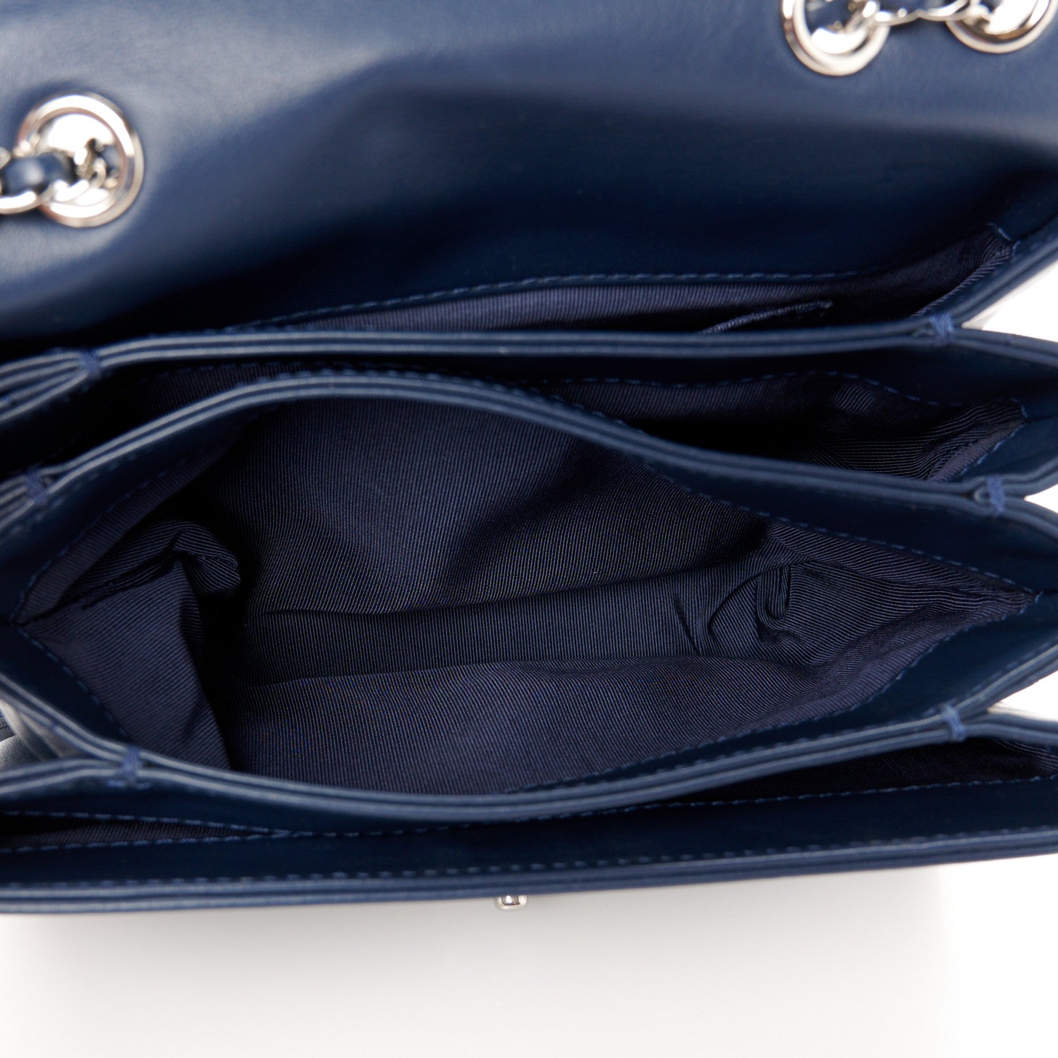 Chanel Calfskin Mini Tramezzo Flap Navy 5 of 11
