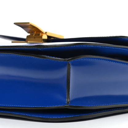 Celine Smooth Calfskin Medium Classic Box Flap Bag Royal Blue 10 of 11