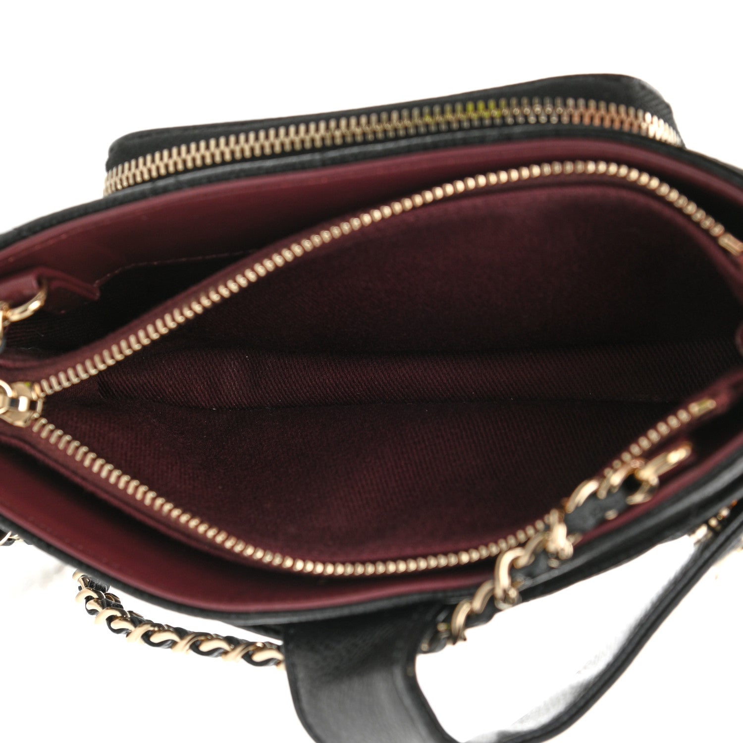 Chanel Caviar Quilted Business Affinity Phone Holder With Chain Black 4 of 10