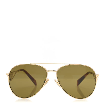 Prada Aviator Sunglasses SPR 73Z Gold Tortoise 2 of 10