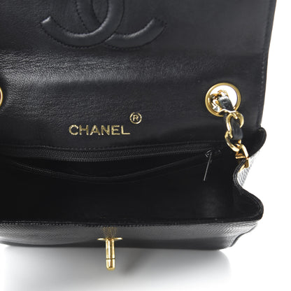 Chanel Lizard Mini Square Flap Black 5 of 11