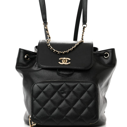 Chanel Caviar Quilted Business Affinity Backpack Black 8 of 11
