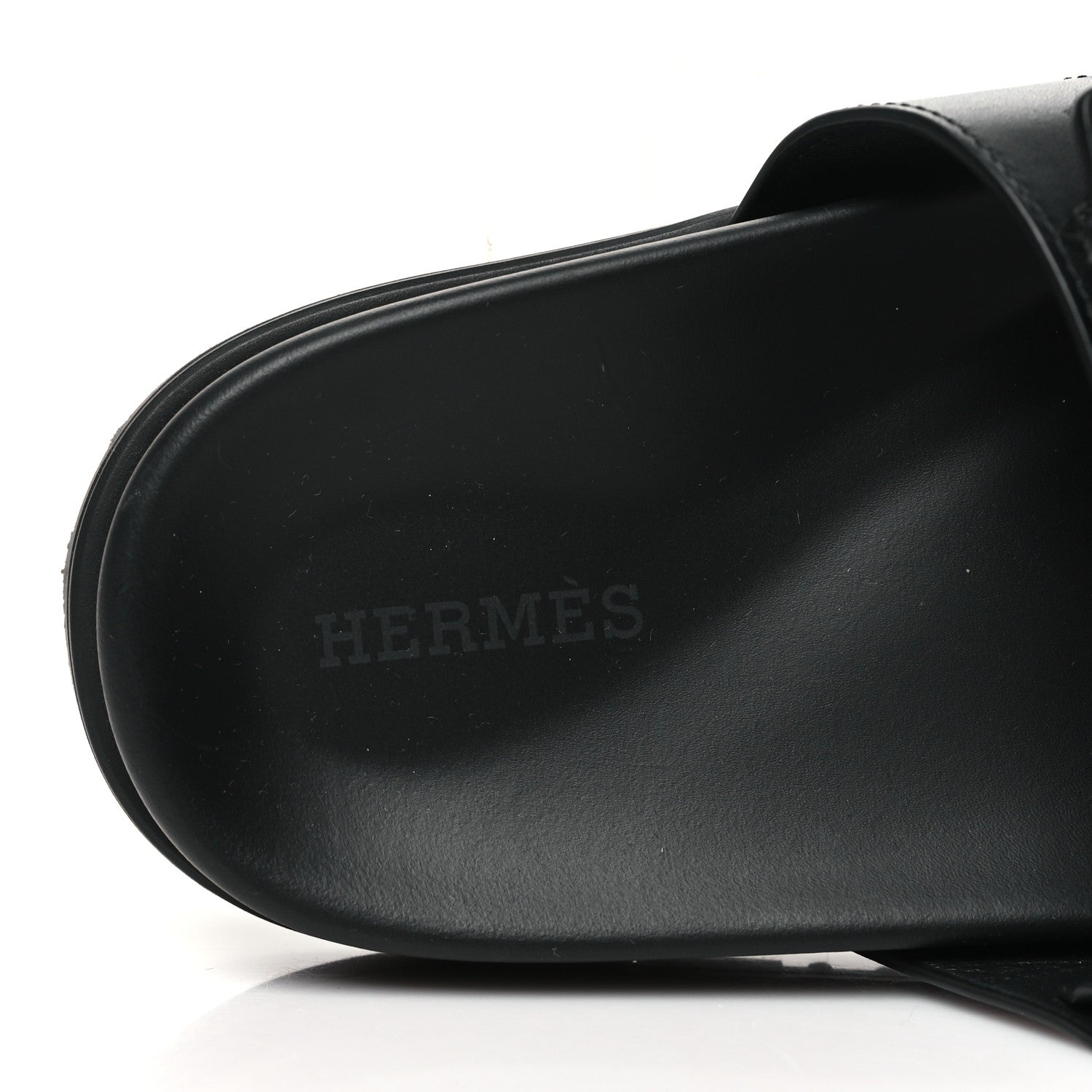 Hermes Calfskin Womens Chypre Sandals 36 Black 8 of 10