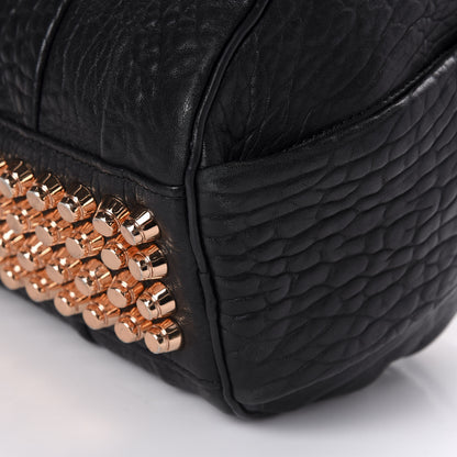 Alexander Wang Pebbled Lambskin Rockie Black Rose Gold Hardware 7 of 9