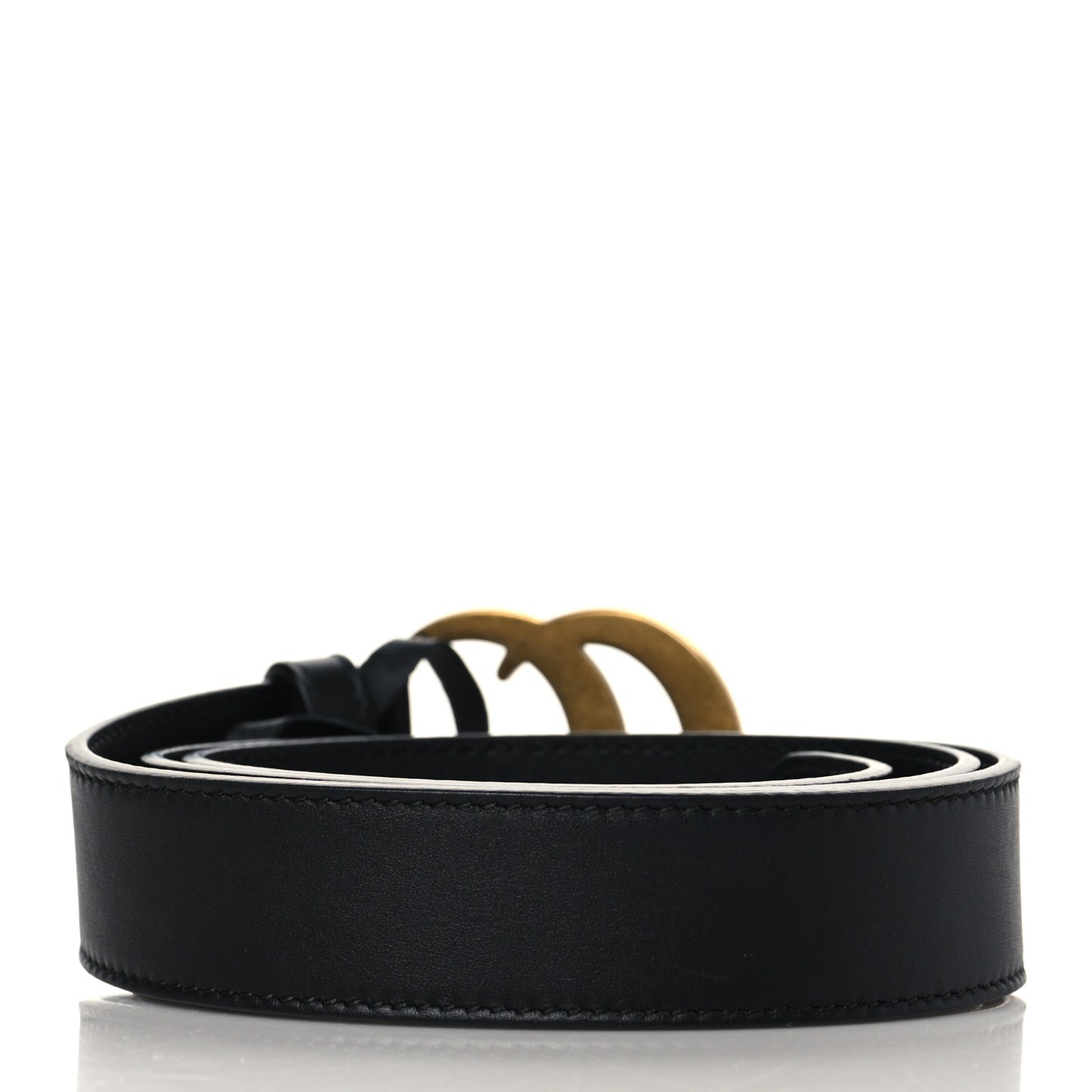 Calfskin Double G 30mm Belt 80 32 Black