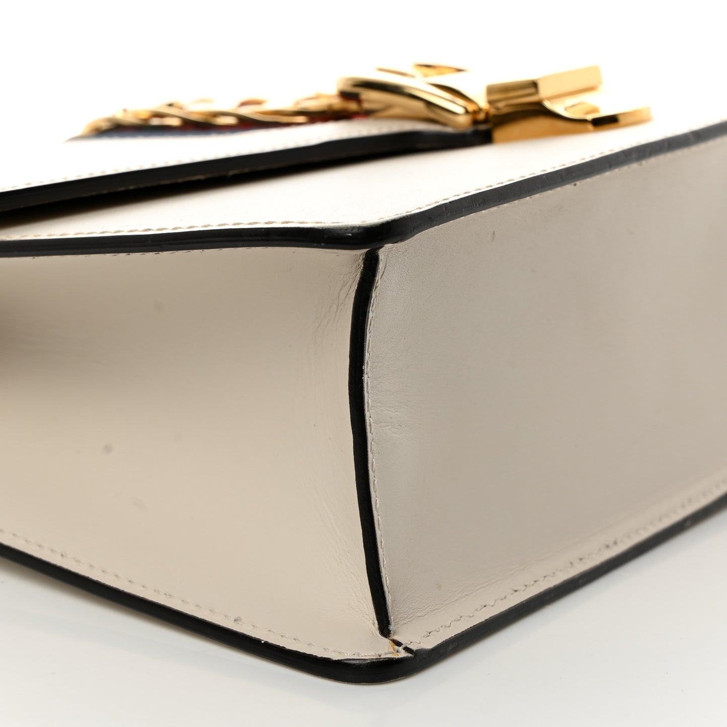 Calfskin Small Sylvie Shoulder Bag Off White