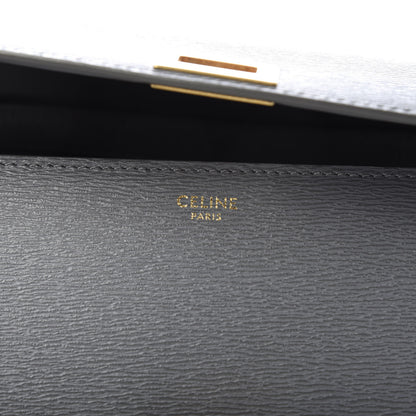 Celine Liege Calfskin Medium Classic Box Flap Bag Grey 8 of 9