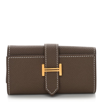 Hermes Epsom Bearn Multicles 4 Key Holder Etoupe 1 of 8