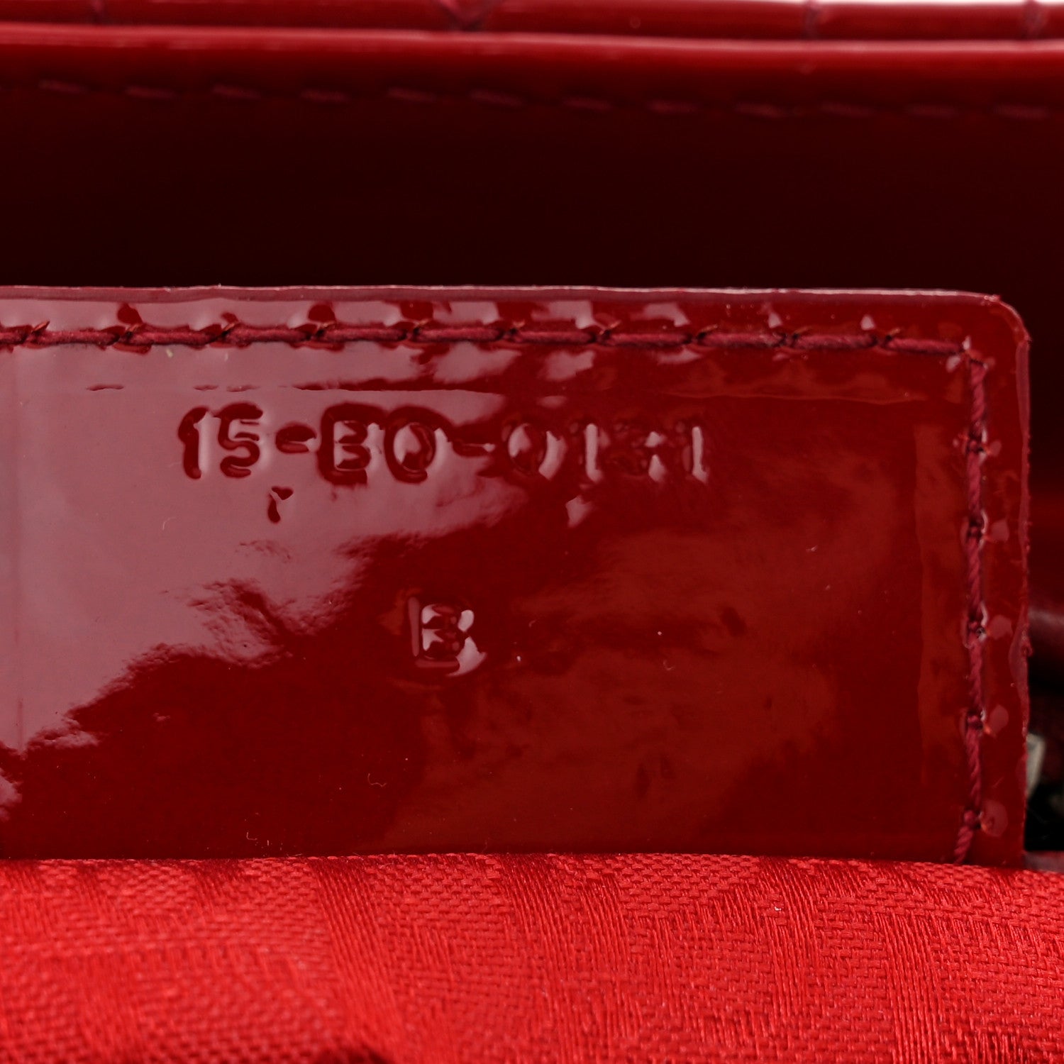 Christian Dior Patent Cannage Medium Lady Dior Red 7 of 11