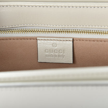Gucci Azalea Calfskin Horsebit 1955 Shoulder Bag Mystic White 5 of 10