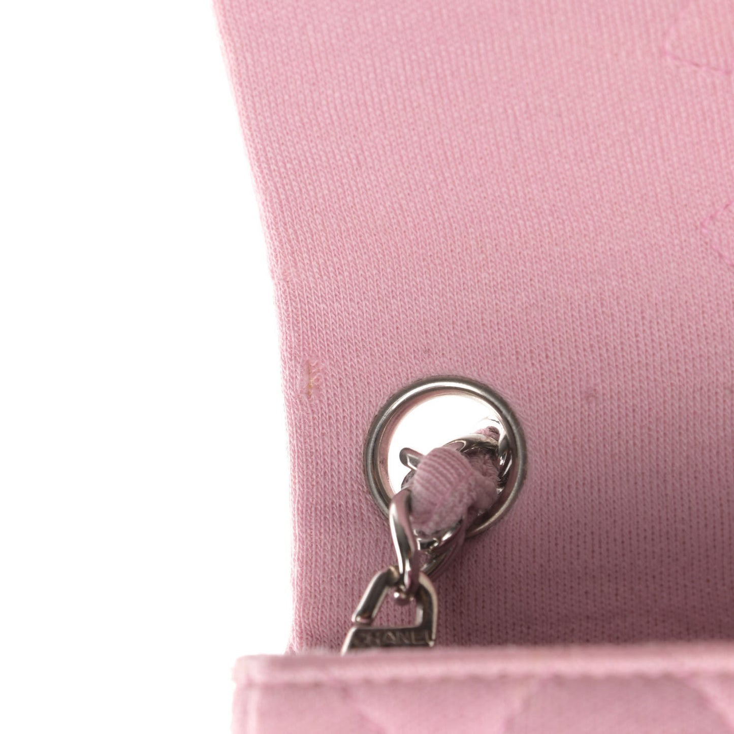 Jersey Quilted Mini Square Flap Pink