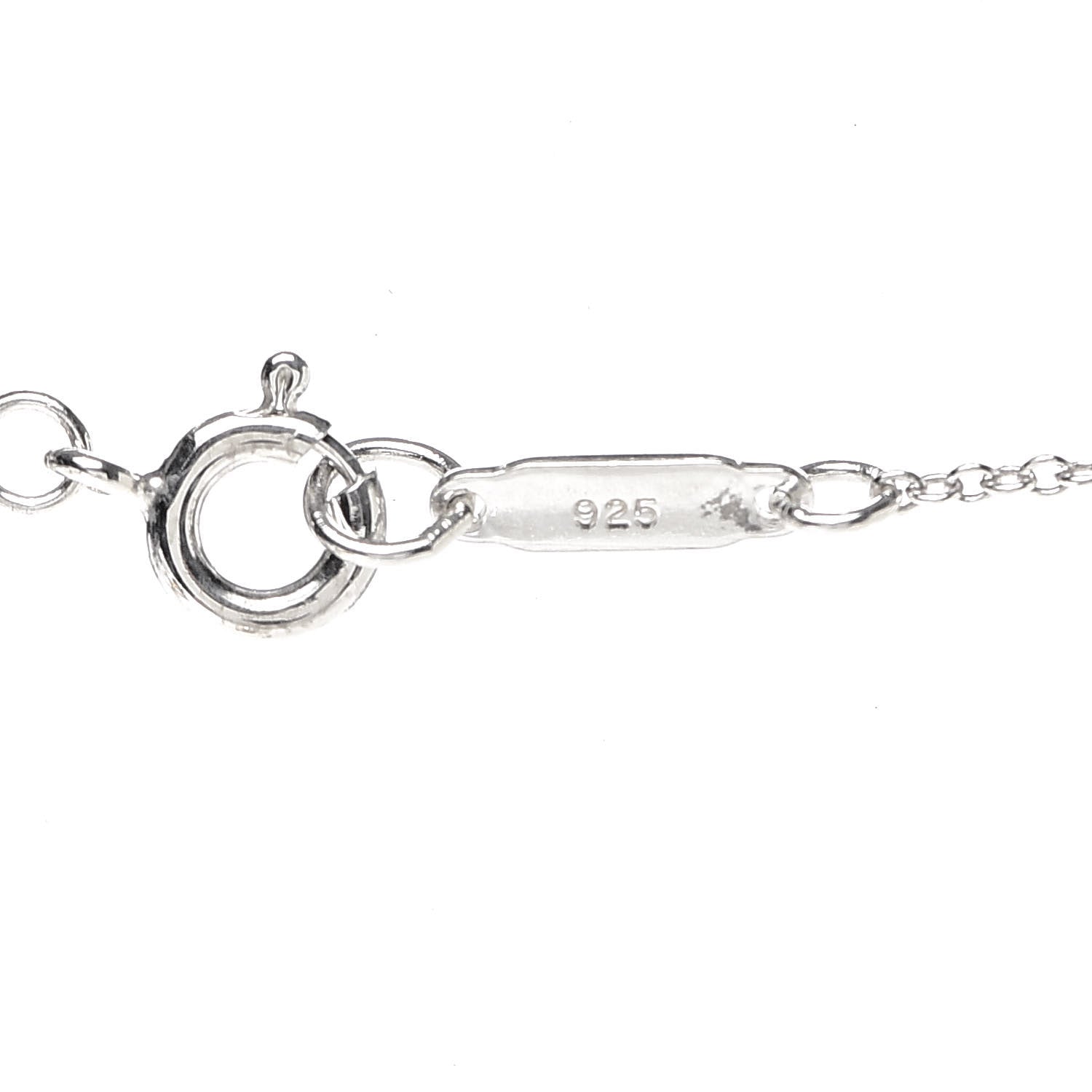Tiffany Sterling Silver Small Bow Pendant Necklace 6 of 7