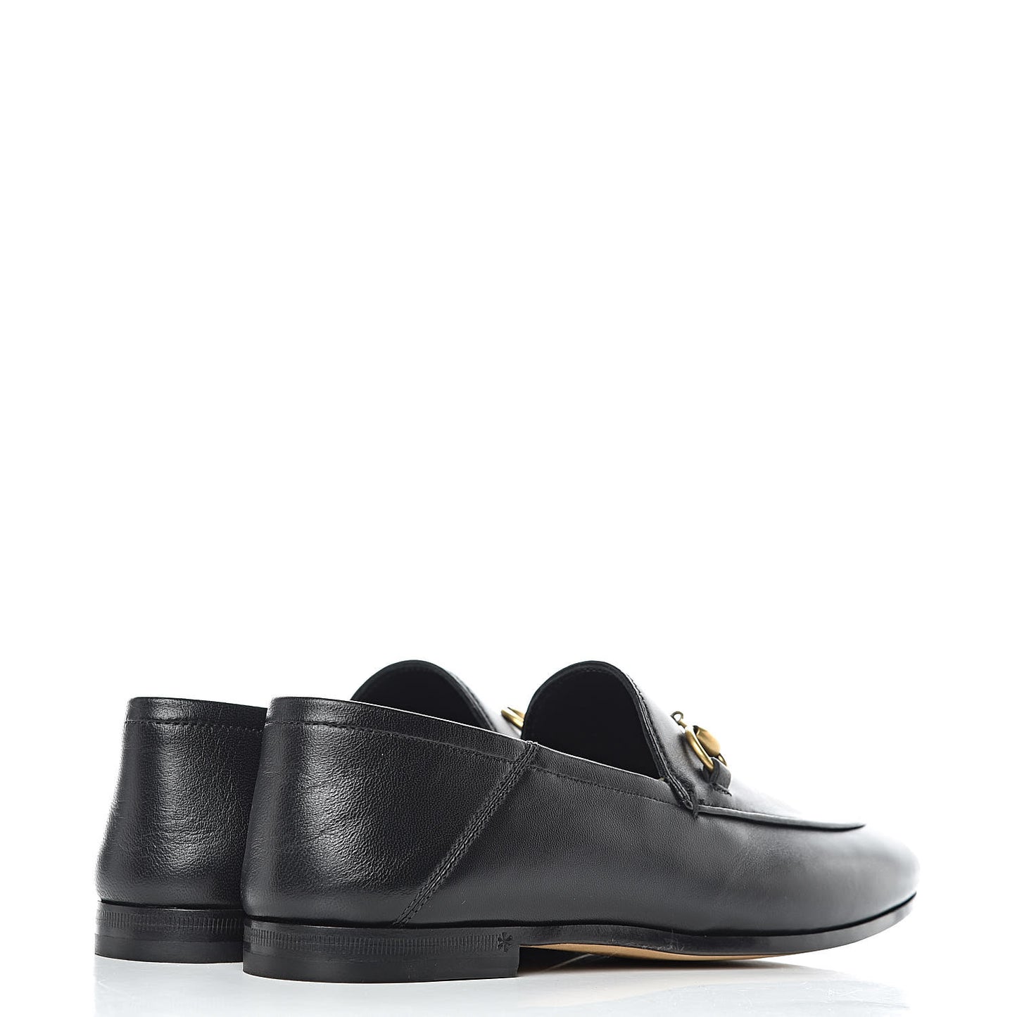 Lambskin Womens Brixton Horsebit Loafers 35.5 Black