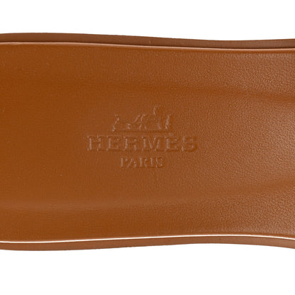 Hermes Denim Canvas Oran Sandals 38.5 Bleu Clair 7 of 9