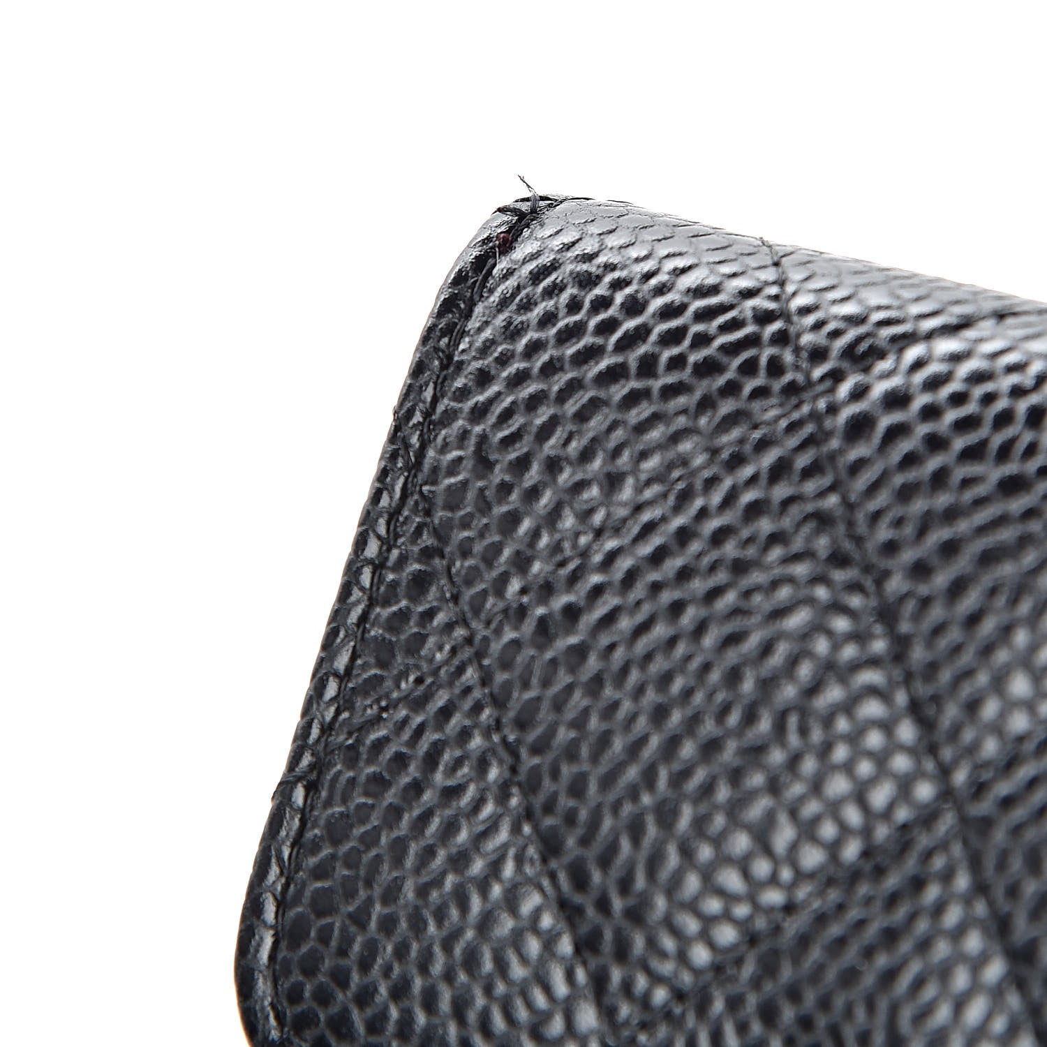 Chanel Caviar Quilted Compact Flap Wallet Black 9 of 10