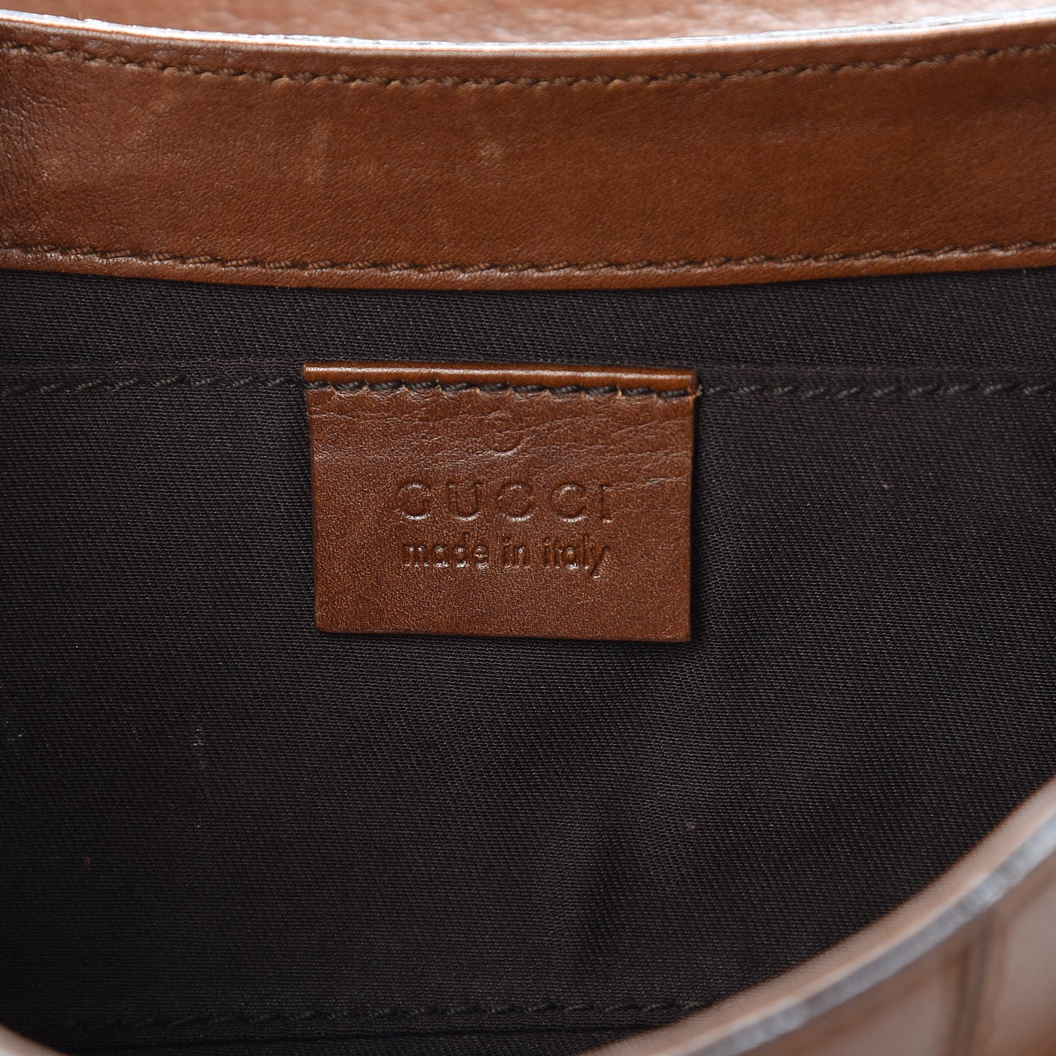 Gucci Calfskin Small Horsebit Chain Clutch Cuir 6 of 11