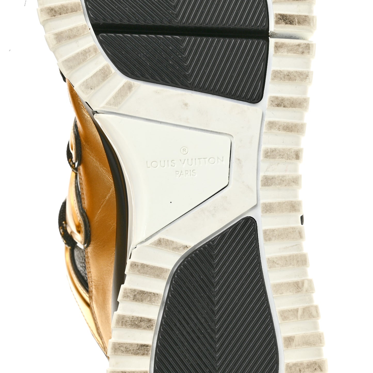 Calfskin Mens Zig Zag Sneakers 8 Black Gold