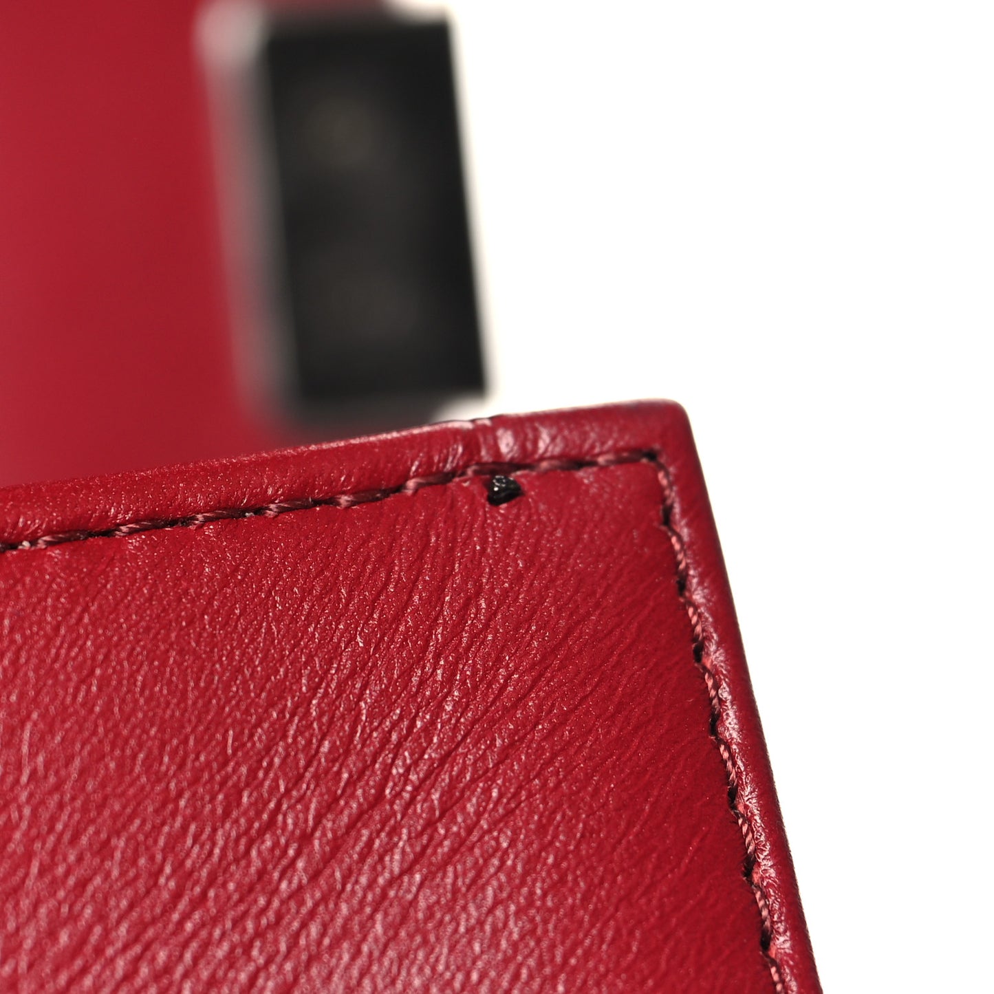 Calfskin Chevron Quilted Medium Boy Flap Burgundy