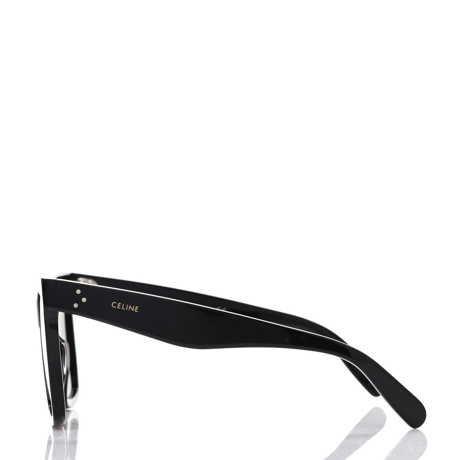 Celine Acetate Polarized Oversized Sunglasses CL4055IN Black 3 of 7