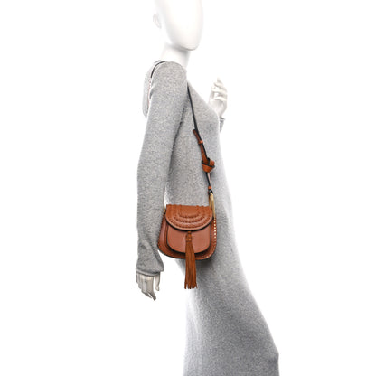 Chloe Calfskin Braided Mini Hudson Shoulder Bag Caramel 2 of 11