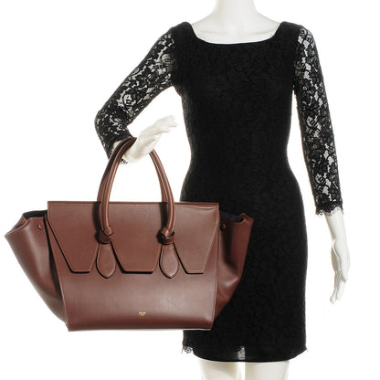 Celine Natural Calfskin Medium Tie Knot Tote Acajou 2 of 8