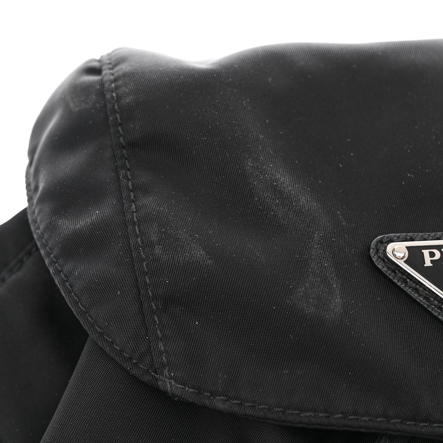 Tessuto Nylon Saffiano Small Backpack Black