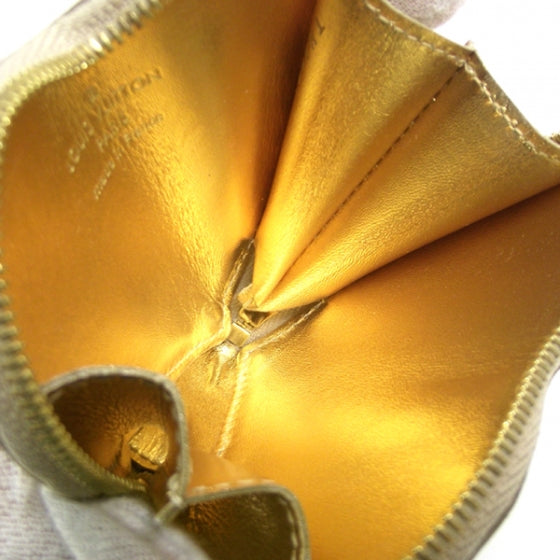 Monogram Miroir Heart Coin Purse Gold