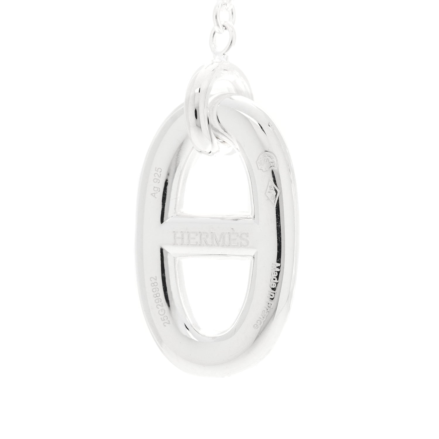 Hermes Sterling Silver Farandole Drop Earrings 4 of 5
